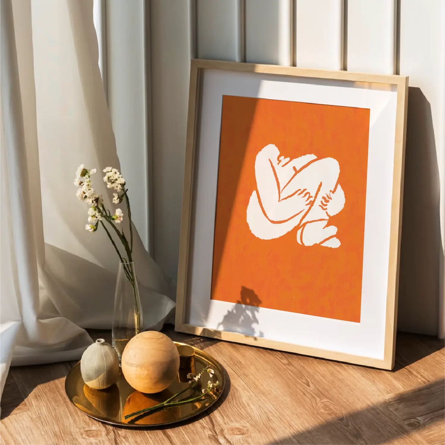 bedroom print mock up