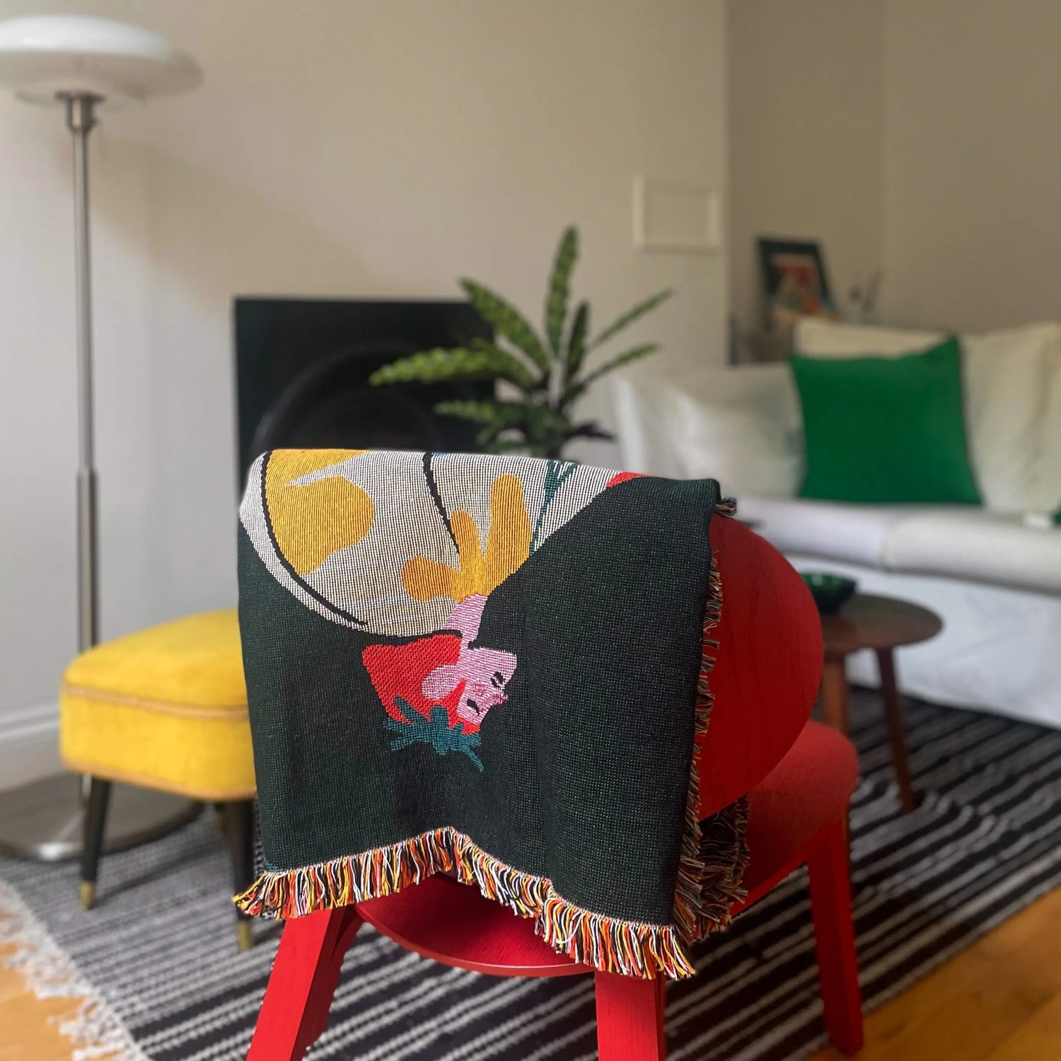 cotton throw at home